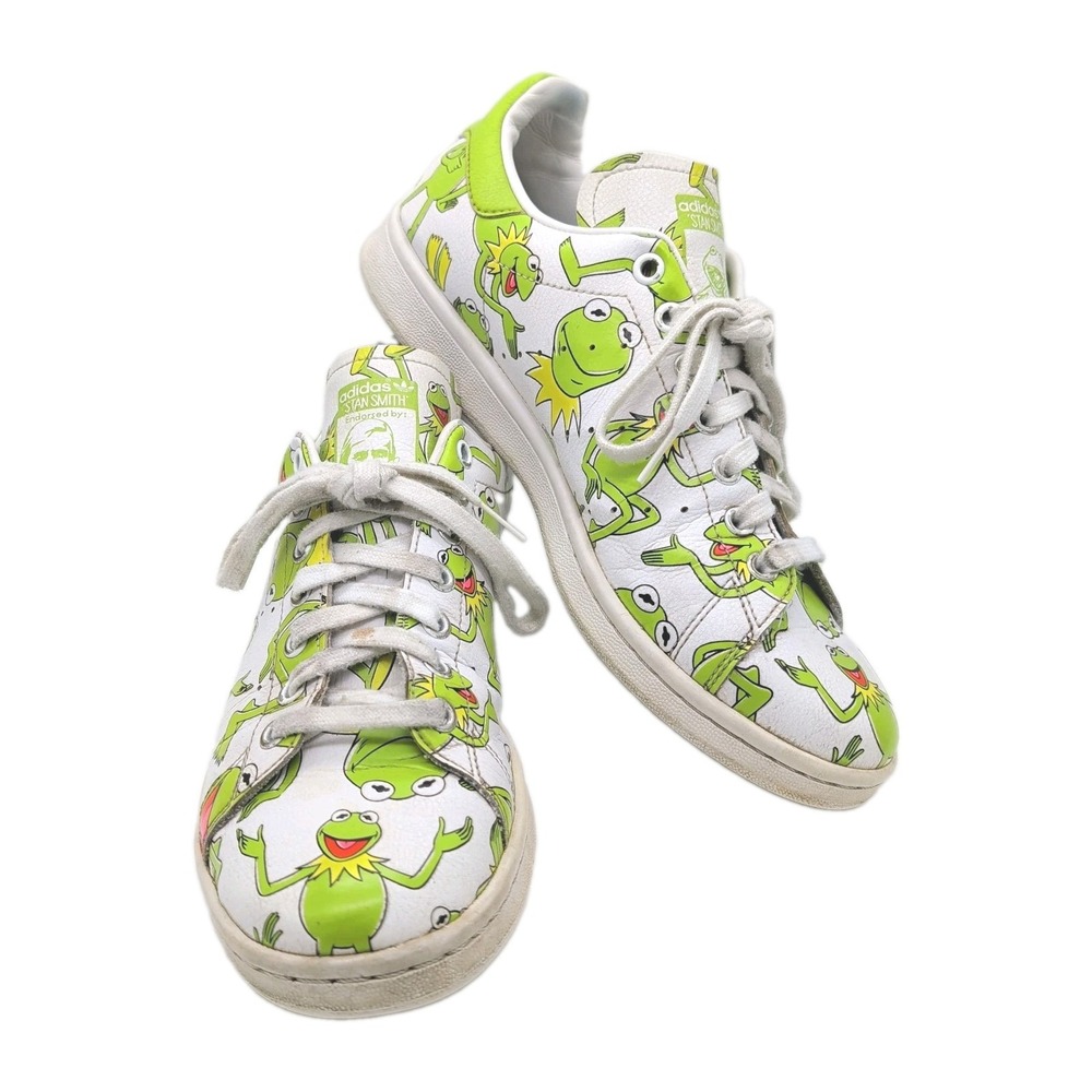 Adidas Stan Smith x Disney Muppets Kermit Frog Athletic Shoes Sz 9 FZ2707 GUC
